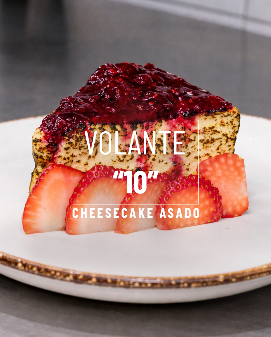 Volante 10 — Cheesecake Asado